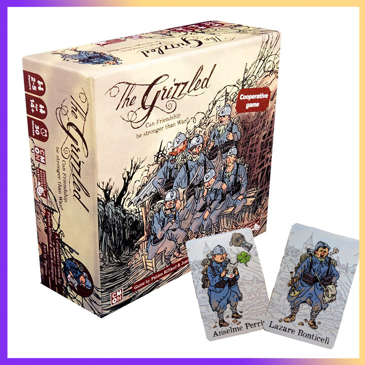 The Grizzled - Fierce War Cooperative Card Game | CO-OP Party Game | 2-5 Players | Family Strategy Board Games for Kids and Adults