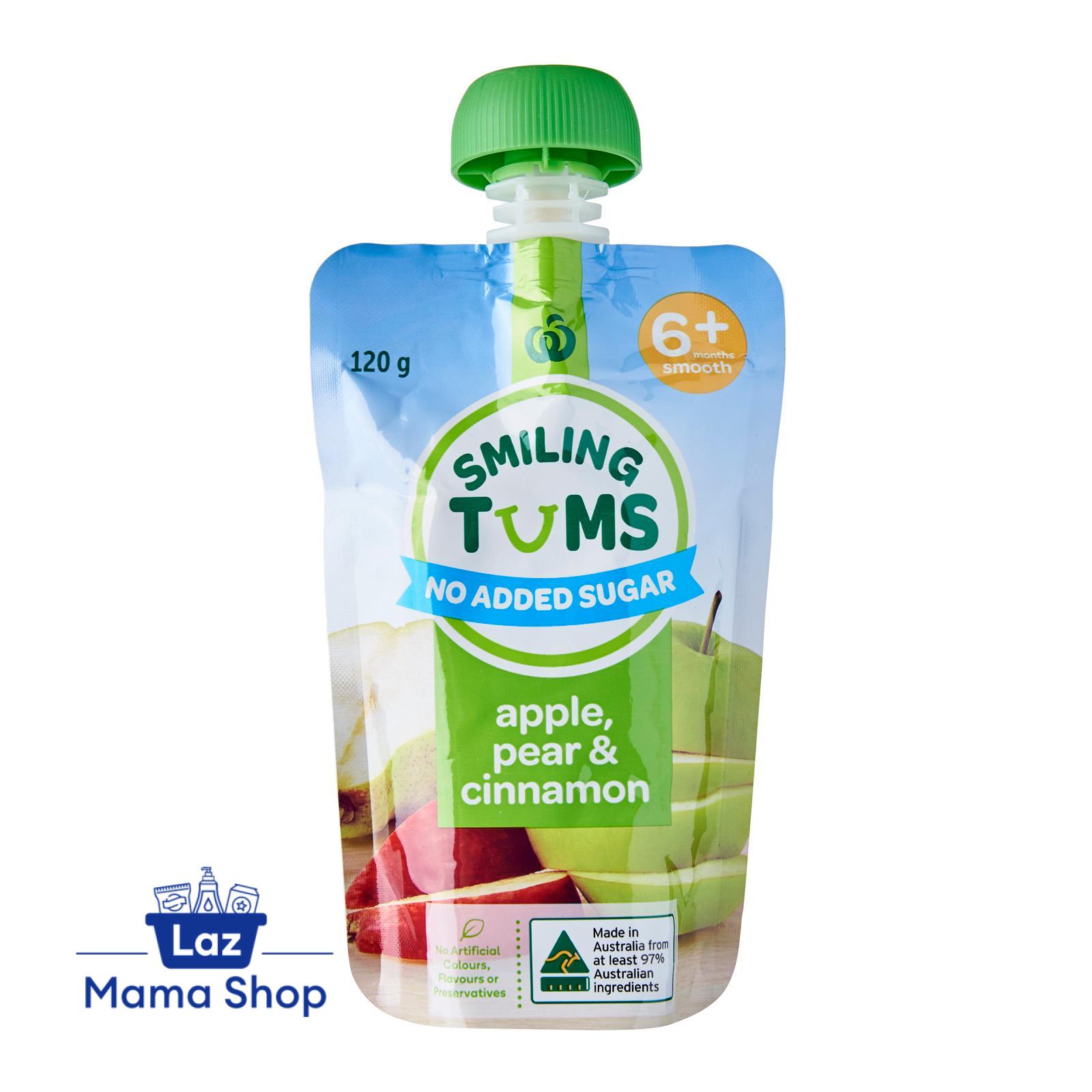 Smiling Tums Apple Pear And Cinnamon 6+ Months 120G (Provided by Woolworths) (Laz Mama Shop)