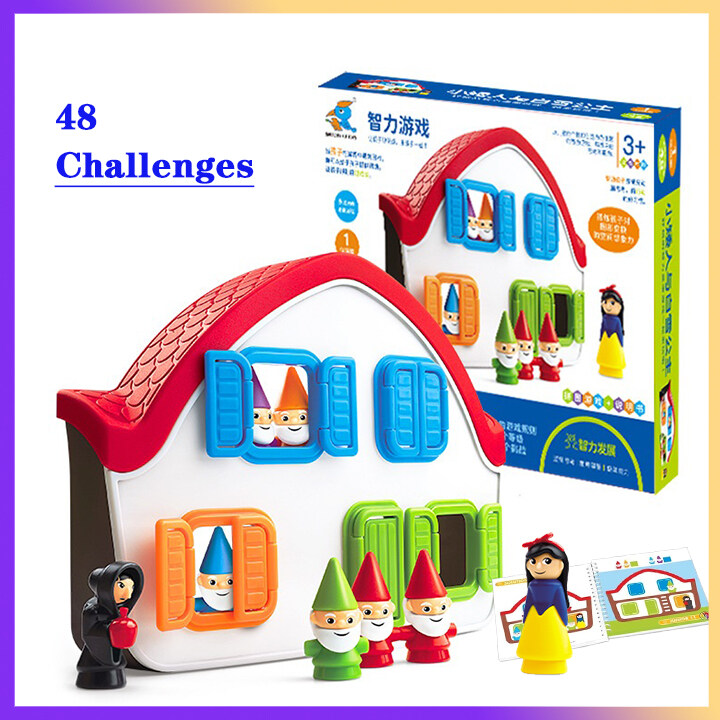 Snow White and Seven Dwarfs, 48 Challenges - Fun STEM Puzzle Board Game for Ages 4+ | Educational Toys for Kids | Birthday Gift for Boys Girls | Smart IQ Training