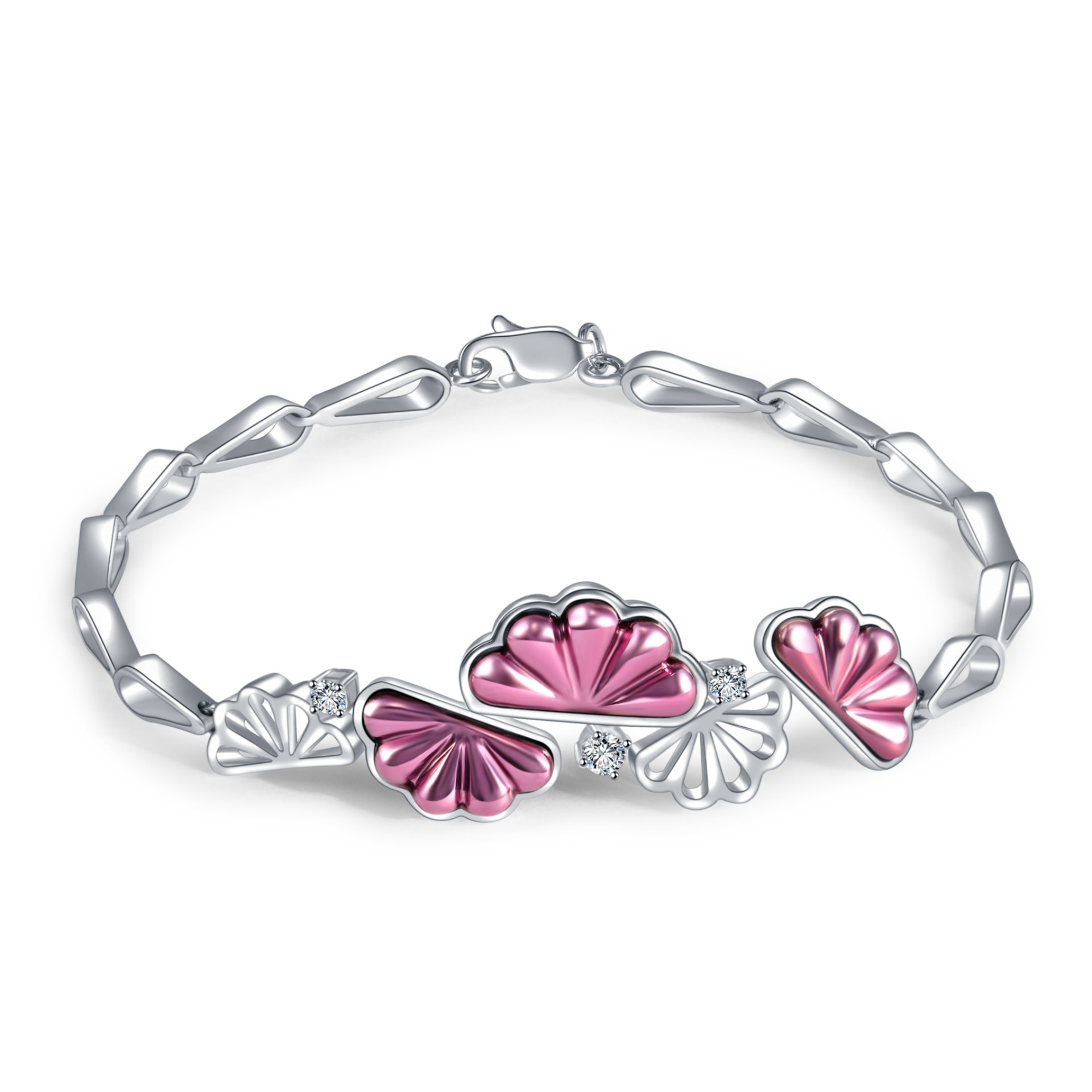 Lee Hwa Jewellery Oceane 19K Purple Gold Bracelet with Diamond